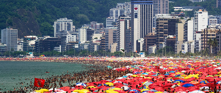 beach scene in Rio de Janeiro