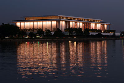 Exterior shot of Kennedy Performing Arts Center